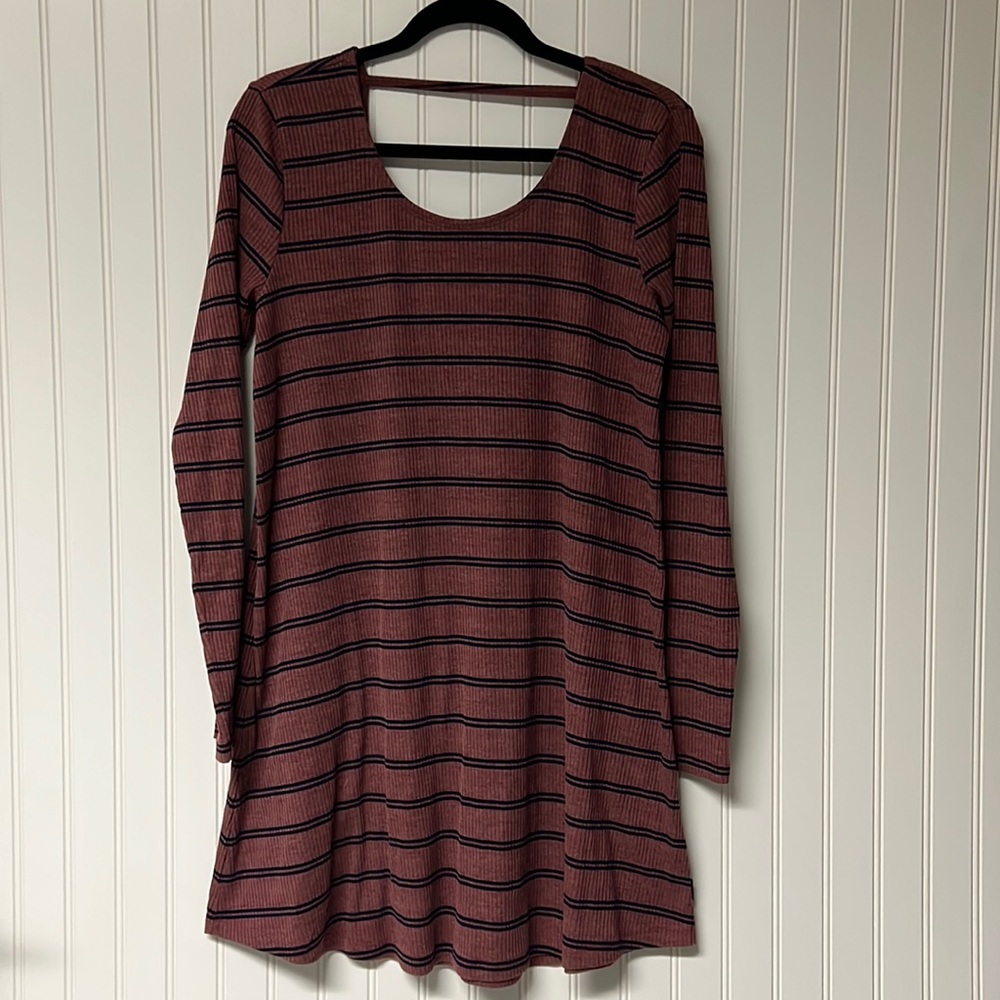 RVCA | Ribbed LS Dress | L